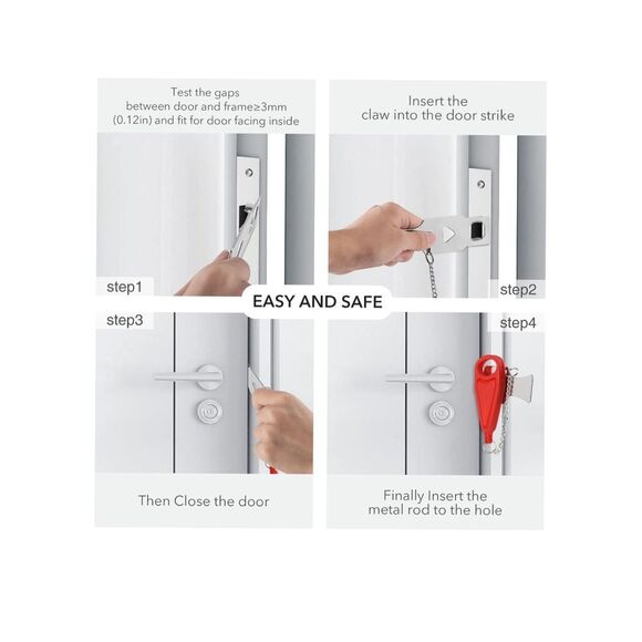 Portable Door Lock - Picture 5 of 13